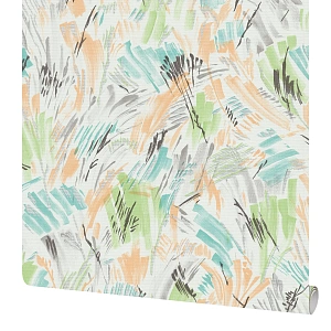 Обои бумажные Московская обойная фабрика Салют бирюза 0.53 м 6398-6